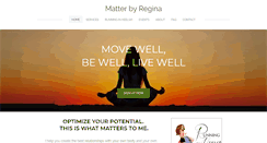 Desktop Screenshot of matterbyregina.com